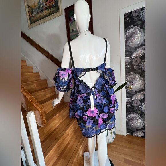 For Love & Lemons Prato Mini Dress / Size M - Picture 5 of 8
